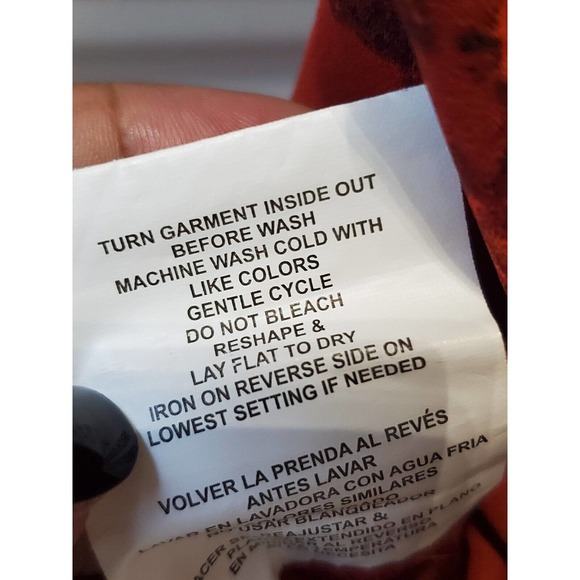 Altar’d State Red Floral Lace Up Boho Bell Sleeve V Neck Knee Length Dress Small - Picture 12 of 14